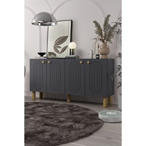 8202-1ct Kb150 Konsol, Tv Üni̇tesi̇ ANTRASİT-SAFİRMEŞE Antrasit-Safirmeşe