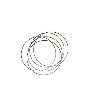 Tel Taç Çemberi 3 Mm 18 Cm (12 Adet)  Siyah