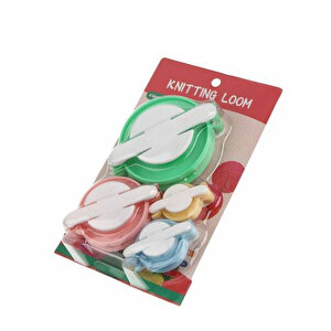 Knitting Loom Pon Pon Yapma Makinası 4 Lü Set