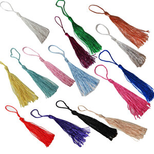 Püskül (10 Adet)  Karışık Renk