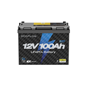 EcoFlow - Lityum 12V 100Ah Derin Döngülü Deniz Trolling Motor Aküsü - (EcoFlow Türkiye - BOEMAR Garantili)