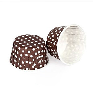 Özel Pet Kapsül 44*35mm Kahverengi Puantiyeli (100 Adet)