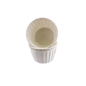 Cupcake Kalıbı Küçük Boy Düz Renk  44x35  Mm (100 Adet)  Beyaz