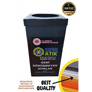 Han Plus, Geri Dönüşüm Kutusu Seti - 3 Takım (12 Adet) Sıfır Atık Kutusu, Otel, Pansiyon, Fabrika, Işyeri