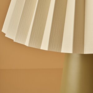 Serrated Abajur Yeşil (32x51 Cm) Yeşil