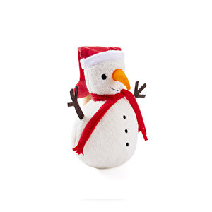 Yılbaşı Kardan Adam Dekoratif Yastık 30 Cm