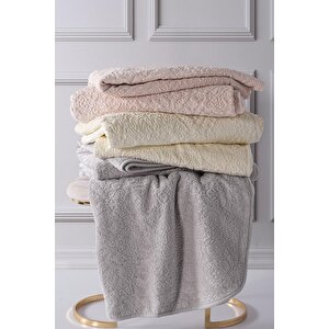 Tulia | Çift Kişilik Emboss Battaniye & Yatak Örtüsü | Ekstra Yumuşak | 200x220