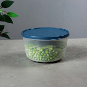 Yuvarlak Saklama Kabı – Kapaklı – Şeffaf, Bpa’sız, Sızdırmaz, Gri, 1.5 Litre 1.5 Litre Gri 1,7 litre