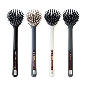 Yumuşak Ve Çizmez Bulaşık Fırçası – Ergonomik & Dayanıklı, Beyaz Beyaz