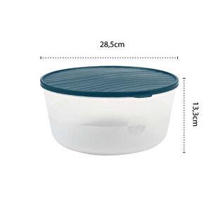 Yuvarlak Saklama Kabı – Kapaklı – Şeffaf, Bpa’sız, Sızdırmaz, Gri, 6.5 Litre 6.5 Litre Gri 5,5 litre
