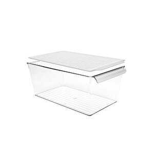 Kapaklı Buzdolabı Düzenleyici – Şeffaf, Kırılmaz Ve Çizilmez, Xl Xl XL