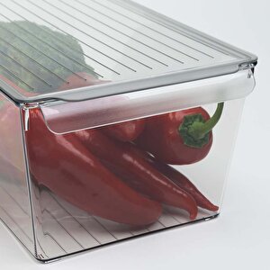 Kapaklı Buzdolabı Düzenleyici – Şeffaf, Kırılmaz Ve Çizilmez, Xl Xl XL