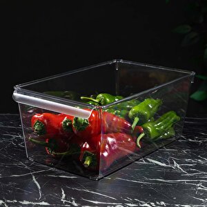 Buzdolabı Düzenleyici 4 Boy Seçeneği– Gıda Saklama Kabı  Şeffaf, Kırılmaz Ve Çizilmez, Xl Xl XL