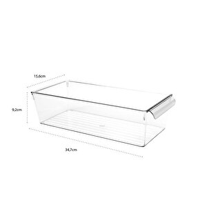 Buzdolabı Düzenleyici 4 Boy Seçeneği– Gıda Saklama Kabı  Şeffaf, Kırılmaz Ve Çizilmez, M M M