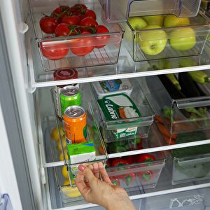 Buzdolabı Düzenleyici 4 Boy Seçeneği– Gıda Saklama Kabı  Şeffaf, Kırılmaz Ve Çizilmez, S S S