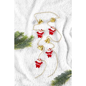 Yılbaşı Çam Ağacı Zincir Süs Noel Babalı 120cm