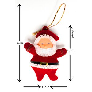 Yılbaşı Çam Ağacı Süsü Noel Baba 6'lı 6,5cm