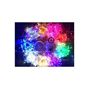 100'lük Renkli Adaptörlü Rgb Led Işık 6.5 Metre