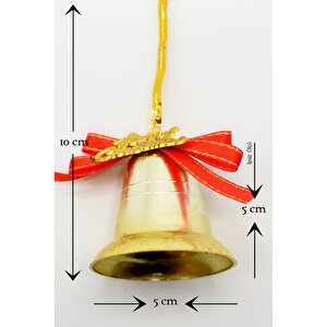 Yılbaşı 6lı Merry Christmas Çan Süs 5cm