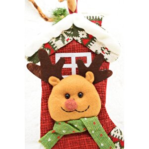 Lüx Noel Çorap Yılbaşı Süsü 25*15cm