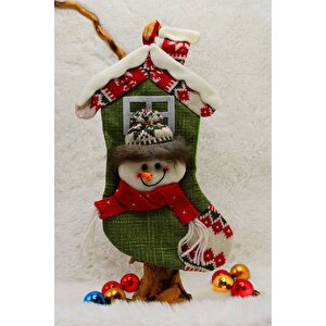 Lüx Noel Çorap Yılbaşı Süsü 25*15cm