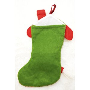 Lüx Noel Çorap Yılbaşı Süsü 25*15cm