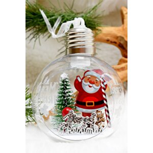 Yılbaşı Ağaç Santa Claus Işıklı Ampul Süs