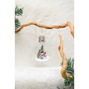 Yılbaşı Ağaç Santa Claus Işıklı Ampul Süs