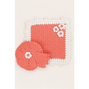 El Örgüsü Banyo Lifi - %100 El Yapımı, Doğal, Uzun Ömürlü, Pembe Pembe