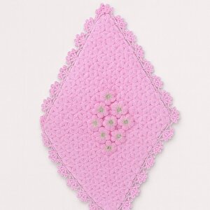 El Örgüsü 3'lü Banyo Lifi - %100 El Yapımı, Doğal, Uzun Ömürlü, Pembe Pembe