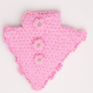 El Örgüsü 3'lü Banyo Lifi - %100 El Yapımı, Doğal, Uzun Ömürlü, Pembe Pembe