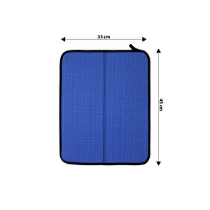 Bulaşık Kurutma Matı Bulaşık Matı 35x45, Mavi Mavi