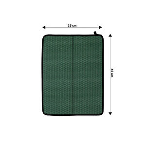Bulaşık Kurutma Matı Bulaşık Matı 35x45, Yeşil Yeşil