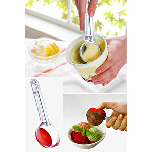 2 Adet Bas-parmak Dondurma Kaşığı