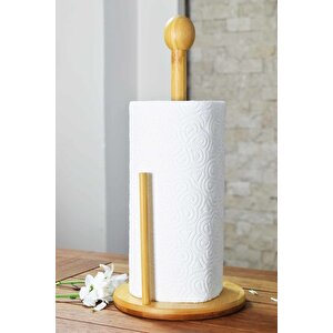 Lumi - Bambu Havluluk Standlı Kopartma Aparatlı Bambu Kağıt Havluluk