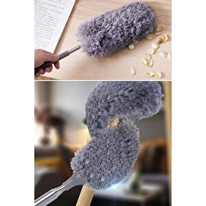 260 Cm Teleskopik Mikrofiber Toz Alma Fırçası 7 Kademe Ayarlı Uzatılabilir Yumuşak Başlıklı Araç & Ev Temizlik Fırçası