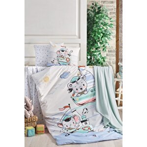 Kristal Sailing Ranforce Bebek Nevresim Takımı - Mavi