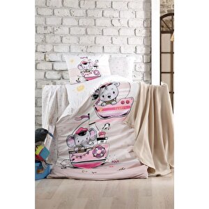 Sailing Pembe Ranforce Bebek Nevresim Takımı