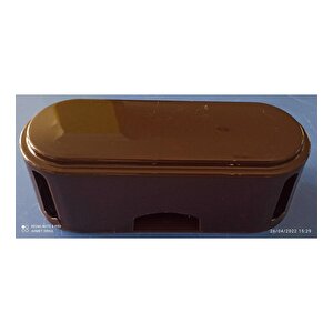 Kahverengi Kablo Düzenleyici Çoklu Priz Kutusu Kablo Toplayıcı