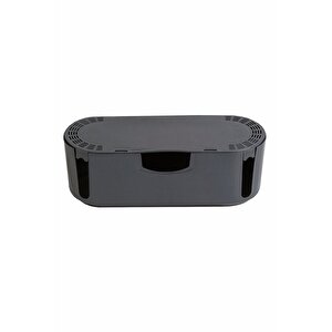 Siyah Kablo Düzenleyici Çoklu Priz Kutusu Kablo Toplayıcı