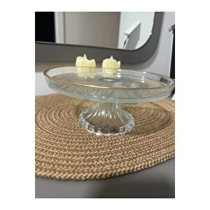 Palermo Ayaklı Kek Pasta Kurabiye Tatlı Sunum Tabağı 21cm