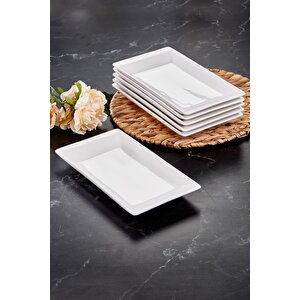 4 Adet 1. Sınıf Seramik Servis/sunum Tabağı Seramik Istanbul Serisi Servis Tabağı