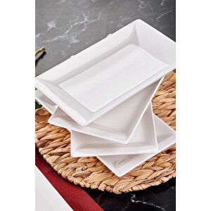 4 Adet 1. Sınıf Seramik Servis/sunum Tabağı Seramik Istanbul Serisi Servis Tabağı