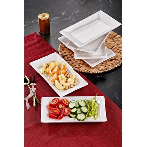 4 Adet 1. Sınıf Seramik Servis/sunum Tabağı Seramik Istanbul Serisi Servis Tabağı