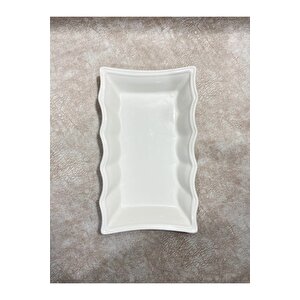 1. Sınıf Seramik 4 Adet Salata Tabağı Sunum Kayık Tabak Yıldız Serisi Sunum Tabağı