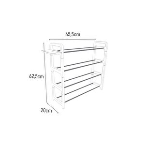 2 Li Pratik Ayakkabılık Seti (1 Er Adet Ayakkabılık, Ayakkabı Tepsisi)