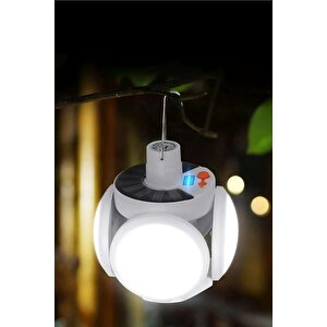 Solar Güneş Enerjili Kamp Lambası Katlanabilir Taşınabilir Solar Bahçe Aydınlatma - Kamp Lambası