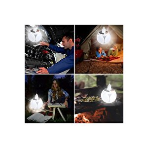 Solar Güneş Enerjili Kamp Lambası Katlanabilir Taşınabilir Solar Bahçe Aydınlatma - Kamp Lambası