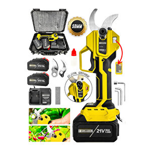 S-55 Mm Dijital Kömürsüz Akülü Bağ Dal Ağaç Kesme Biçme Budama Şarjlı Makası Makas Makinesi