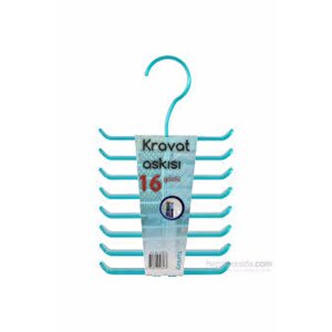 Mavi Şeffaf Kravat Askısı 16 Göz Kıravat Askısı Kıravat Düzenleyici Askı